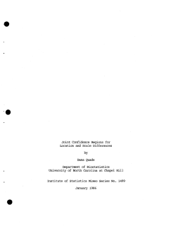 Quade, Dana; (1986).Joint Confidence Regions for Location and Scale Differences."