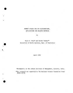 Basu, Sujit K. and Simons, Gordon; (1982).Moment Spaces for IFR Distributions, Applications and Related Material."