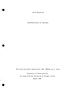 Bernasconi, Carlo; (1980).Constructions of Designs."