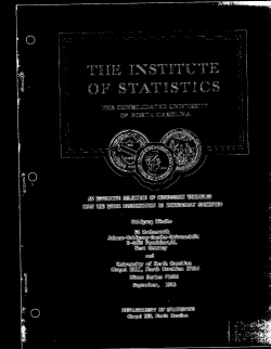 Hardle, Wolfgang; (1985)An Effective Selectionof Regression Variables when the Error Distribution is Incorrectly Specified."