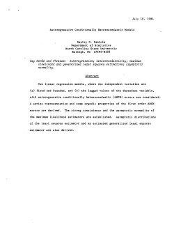 Pantula, Sastry G.; (1984)Autoregressive conditionally heteroscedastic models."