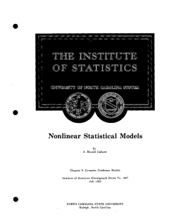 Gallant, A.R.; (1985)Nonlinear Statistical Models. Ch. 9 Dynamic Nonlinear Models."