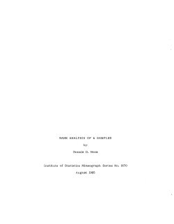 Boos, Dennis D.; (1985)Rank Analysis of k Samples."