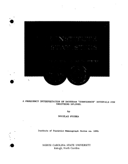 Nychka, DouglaA Frequency Interpretation of Bayesian `Confidence' Intervals for Smoothing Splines"
