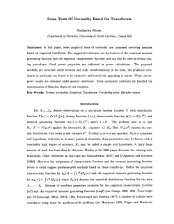 Ghosh, Sucharita; (1988).Some Tests of Normality Based on Transforms."