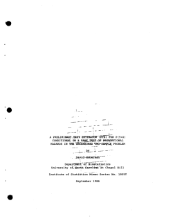 Hoberman, David; (1986).A Preliminary Test Estimator (PTE) for P(Y>X) COnditional on a Rank Test of proportional Hazards in teh Uncensored Two-Sample Problem."