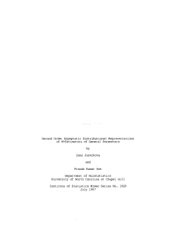 Jureckova, Jana and Sen, Pranab Kumar; (1987).Second Order Asymptotic Distributional Representations of M-Estimators of General Parameters."
