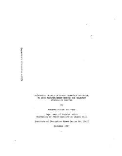 Abul-ata, Mohamed Futua; (1987).Stochastic Models of Birth Intervals According to Data Ascertainment Method of Relevant Fertility Indices."