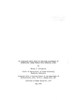 Silvapulle, Mervyn J.; (1990).On Likelihood Ratio Tests of One-Sided Hypotheses in Generalized Linear Models with Canonical Links."