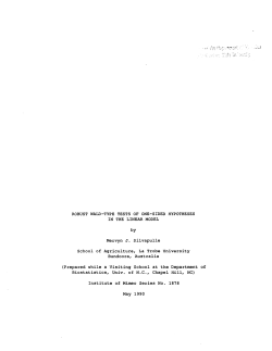 Silvapulle, Mervyn J.; (1990).Robust Wald-Type Tests of One-Sided Hypotheses in the Linear Model."
