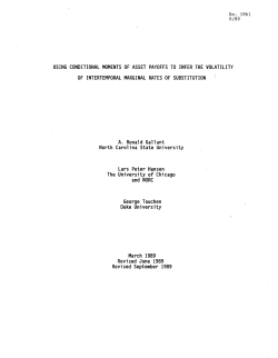 Gallant, A. R., L. P. Hansen and G. Tauchen; (1989)Using conditional moments of asset payoffes to infer the volatility of intertemporal marginal rates of substitution."