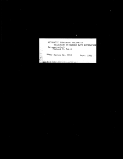 Patil, Prakash N.; (1990).Automatic Smoothing Parameter Selection in Hazard Rate Estimation."