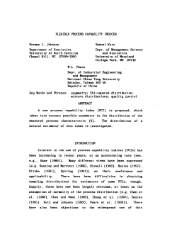 Johnson, Norman L., Kotz, Samuel and Pearn, W.L.; (1992).Flexible Process Capability Indices."