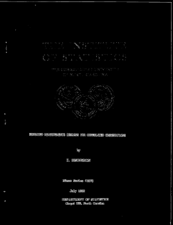 Benchekroun, Kamal; (1992).Repeated Measurements Designs for Correlated Observations."