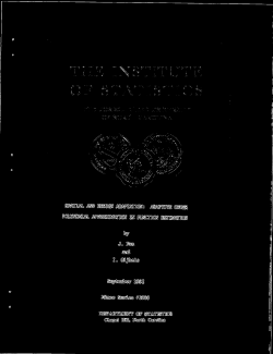 Fan, Jianqing and Gijbels, Irene; (1992).Spatial and Design Adaptation: Adaptive Order Polynomial Approximation in Function Estimation."