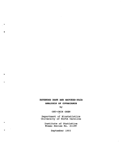 Chen, Chu-Chih; (1993).Extended Rank and Matched-Pair Analysis of Covariance."