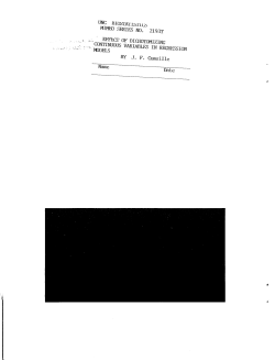 Cumsille, Jose Francisco; (1998).Effect of Dichotomizing Continuous Variables in Regression Models."