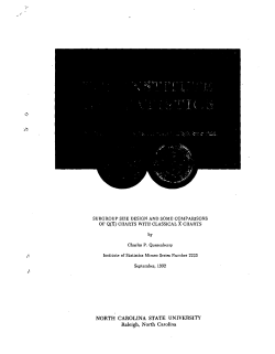 Quesenberry, C. P.; (1992)Subgroup Size Design and Some Comparisons of Q Charts With Classical Charts."