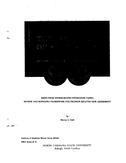 Gold, Harvey J.; (1993)Risks From Underground Petroleum Tanks."