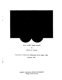 Proctor, Charles H. (1995Multi-Attempt Survey Methods."