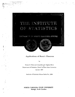 Boos, D. D., and Hughes-Oliver, J. M. (1997) "Applications of Basu's Theorem"
