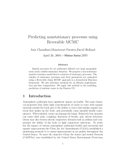 Chaudhuri, A., Fuentes, M., Holland, D. (2004)Predicting nonstationary processes using Reversible MCMC,"