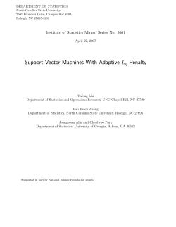 Liu, Y., Zhang, H. H., Ah, J. and Park, C. (2007Support Vector Machines With Adaptive $L_q$ Penalty,"