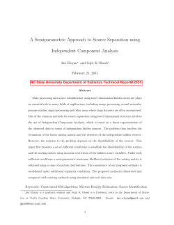 Eloyan, Ani, and Ghosh, Sujit K. (2011) "A Semiparametric Approach to Source Separation Using Independent Component Analysis"