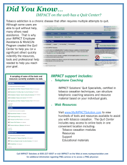 Smoking Cessation Program