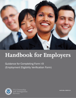 Handbook for Employers, Guidance for Completing Form I-9