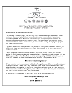 Survey of Earned Doctorates