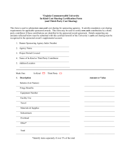 Certification of In-kind Cost Sharing (Third Party) (pdf)