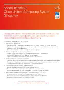 ����� �����-�������� Cisco Unified Computing System (B-�����)