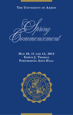 Spring 2013 Commencement Program