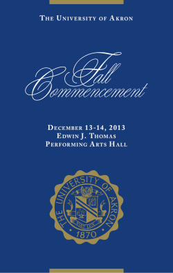 Fall 2013 Commencement Program