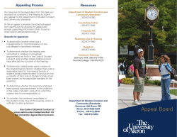 Appeals Board Brochure