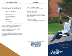 Fact Finding Meeting Brochure