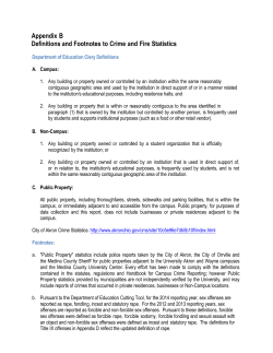 Definitions and footnotes to crime and fire statistics