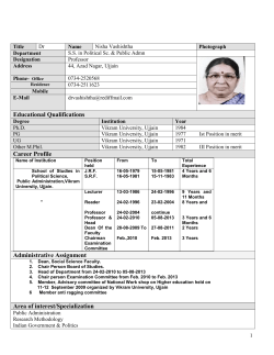 Dr. Nisha Vashshitha