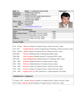 Dr. Umesh Kumar Singh