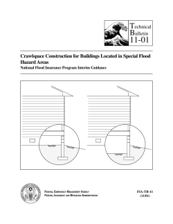 Crawlspace Construction for Buildings Located in Special Flood Hazard Areas