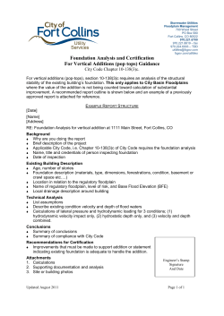 Foundation Analysis Guidelines