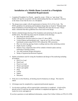 Mobile Home Submittal Requirements