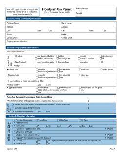 Floodplain Use Permit