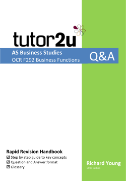 Download a sample of the Unit F291 Revision Q&A