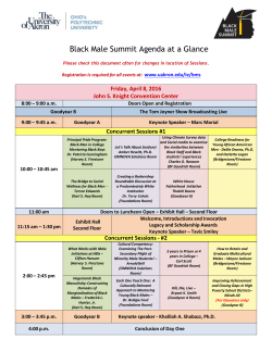 Conference agenda