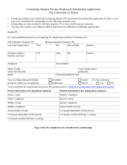 continuing undergraduate students