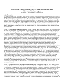 Download the "Right Message" draft proposal