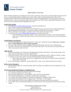 See a step-by-step guide to Career Link