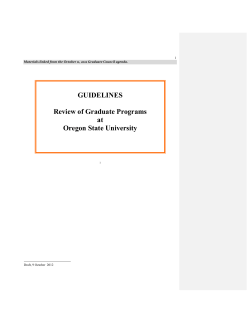 Graduate Program Review